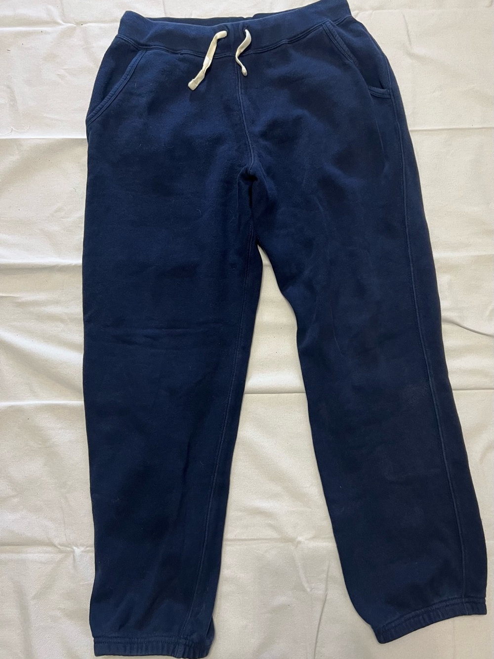 Polo Ralph Lauren Boys Sweatpants L 14-16 Navy Fleece Red Pony Logo Joggers